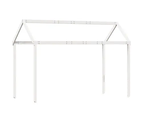Bērnu Gultas Jumts, Balts, 217X95,5X159 Cm, Priedes Masīvkoks Vidaxl