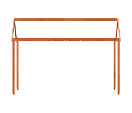 Bērnu Gultas Jumts, Brūns, 217X95,5X159 Cm, Priedes Masīvkoks Vidaxl
