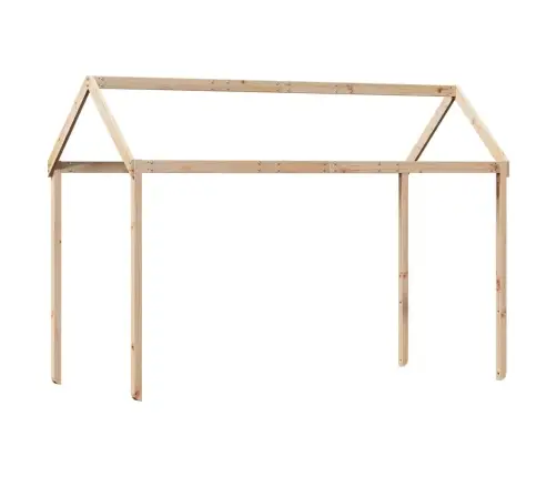 Bērnu Gultas Jumts, 217X85,5X154 Cm, Priedes Masīvkoks Vidaxl