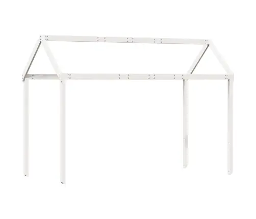 Bērnu Gultas Jumts, Balts, 207X95,5X159 Cm, Priedes Masīvkoks Vidaxl