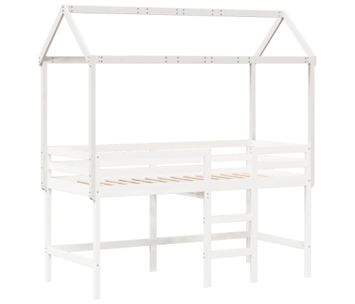 Lastevoodi Katus, Valge, 207 X 95,5 X 159 cm Männipuit