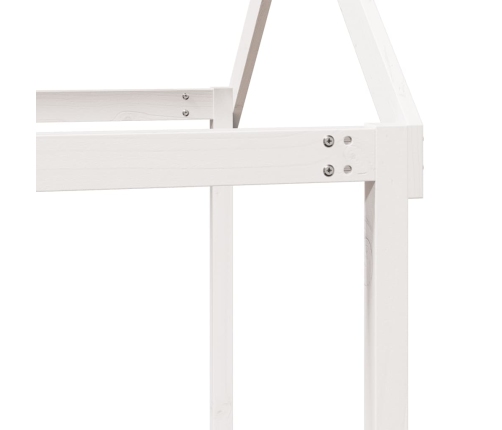 Lastevoodi Katus, Valge, 207 X 95,5 X 159 cm Männipuit
