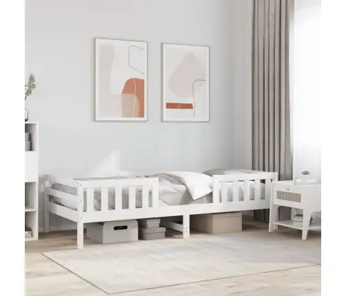 Lovos Rėmas Be Čiužinio, Baltas, 90X200cm Pušies Masyvas