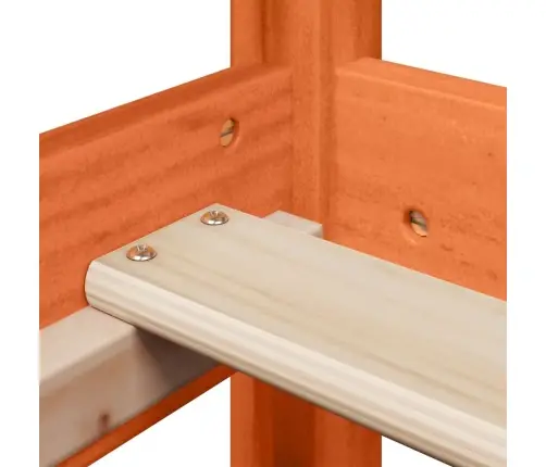 Voodiraam Ilma Madratsita, Vahapruun, 90 X 200 cm Männipuit