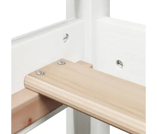 Gulta Bez Matrača, Balts, 75X190 Cm, Priedes Masīvkoks Vidaxl