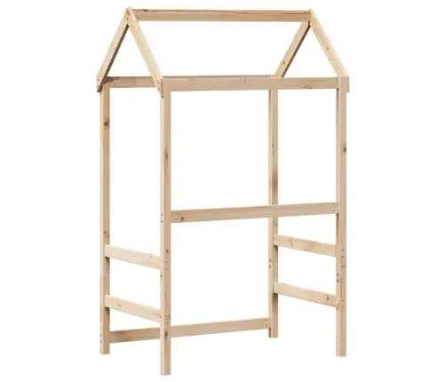 Bērnu Gultas Jumts, 118X70X176,5 Cm, Priedes Masīvkoks Vidaxl