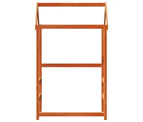 Bērnu Gultas Jumts, Brūns, 118X70X176,5 Cm, Priedes Masīvkoks Vidaxl