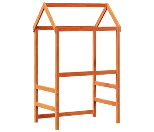 Bērnu Gultas Jumts, Brūns, 118X70X176,5 Cm, Priedes Masīvkoks Vidaxl