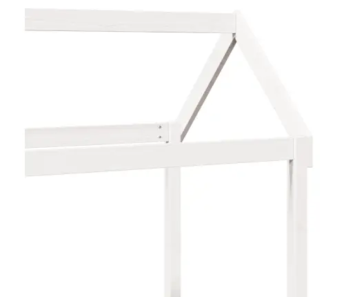 Bērnu Gultas Jumts, Balts, 98X70X176,5 Cm, Priedes Masīvkoks Vidaxl