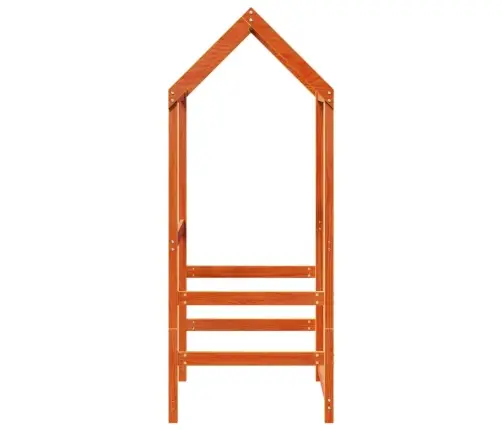 Bērnu Gultas Jumts, Brūns, 98X70X176,5 Cm, Priedes Masīvkoks Vidaxl