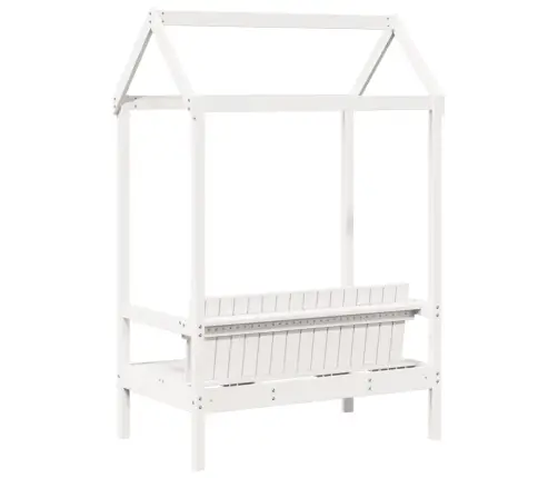 Pink Koos Katusega, Valge, 117,5 X 70 X 176,5 cm Männipuit