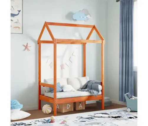 Pink Koos Katusega, Pruun, 117,5 X 70 X 176,5 cm Männipuit