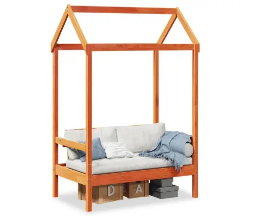 Pink Koos Katusega, Pruun, 117,5 X 70 X 176,5 cm Männipuit