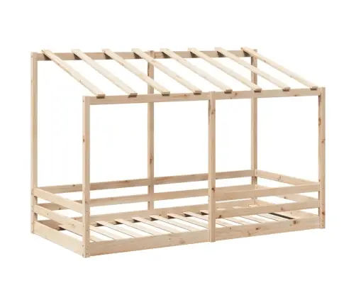 Lastevoodi Koos Katusega, 90 X 200 cm Männipuit