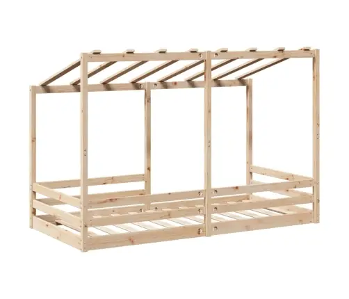 Lastevoodi Koos Katusega, 90 X 200 cm Männipuit