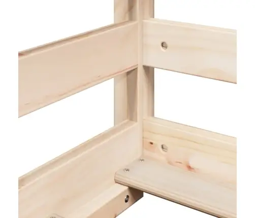 Lastevoodi Koos Katusega, 90 X 200 cm Männipuit