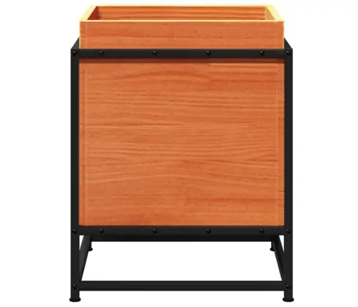 Dārza Puķu Kaste, Vaska Brūnas, 40X40X50 Cm, Priedes Masīvkoks Vidaxl