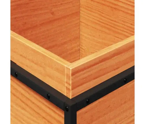 Dārza Puķu Kaste, Vaska Brūnas, 40X40X50 Cm, Priedes Masīvkoks Vidaxl