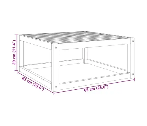 Dārza Galds, 65X65X29 Cm, Akācijas Masīvkoks Vidaxl