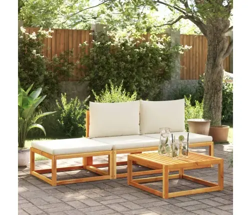 Dārza Soliņš Ar Matračiem, 65X65X29 Cm, Akācijas Masīvkoks Vidaxl