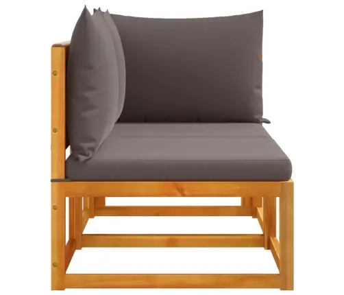 Dārza Dīvāns Ar Spilveniem, Divvietīgs, Akācijas Koks Un Virve Vidaxl