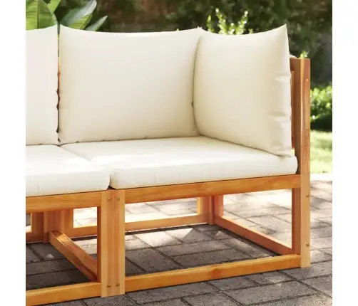 Dārza Stūra Dīvāns Ar Spilveniem, Akācijas Koks Un Virve Vidaxl