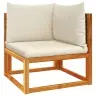 Sodo Kampinė Sofa Su Pagalvėlėmis, Akacijos Mediena Ir Rotangas Sodo Kampinė Sofa Su Pagalvėlėmis, Akacijos Mediena Ir Rotangas