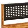 Sodo Kampinė Sofa Su Pagalvėlėmis, Akacijos Mediena Ir Rotangas Sodo Kampinė Sofa Su Pagalvėlėmis, Akacijos Mediena Ir Rotangas