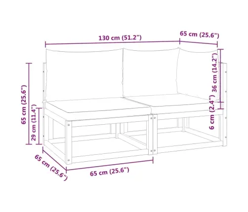 Dvivietė Sodo Sofa Su Pagalvėlėmis, Akacijos Mediena Ir Rotangas