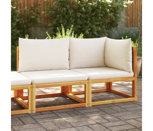 Dvivietė Sodo Sofa Su Pagalvėlėmis, Akacijos Mediena Ir Rotangas