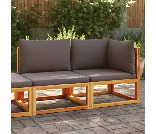 Dārza Dīvāns Ar Spilveniem, Divvietīgs, Akācija Un Rotangpalma Vidaxl