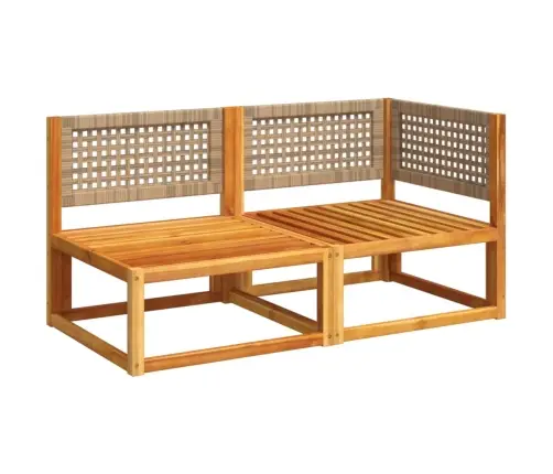 Dārza Dīvāns Ar Spilveniem, Divvietīgs, Akācija Un Rotangpalma Vidaxl Dārza Dīvāns Ar Spilveniem, Divvietīgs, Akācija Un Rotangpalma Vidaxl