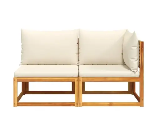 Dārza Dīvāns Ar Spilveniem, Divvietīgs, Akācija Un Rotangpalma Vidaxl Dārza Dīvāns Ar Spilveniem, Divvietīgs, Akācija Un Rotangpalma Vidaxl