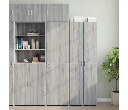 Sienas Skapītis, Pelēka Ozola, 50X42,5X40 Cm, Inženierijas Koks Vidaxl