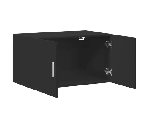 Sienas Skapītis, Melns, 70X42,5X40 Cm, Inženierijas Koks Vidaxl