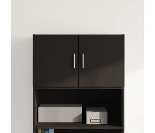 Sienas Skapītis, Melns, 70X42,5X40 Cm, Inženierijas Koks Vidaxl