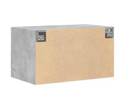 Sienas Skapītis, Betona Pelēks, 70X42,5X40Cm, Inženierijas Koks Vidaxl