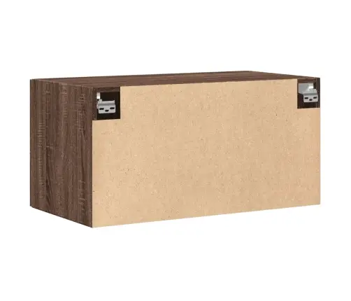 Sienas Skapītis, Ozola Krāsā, 80X42,5X40 Cm, Inženierijas Koks Vidaxl