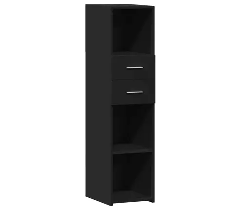 Komoda, Juodos Spalvos, 30X42,5X124cm Apdirbta Mediena