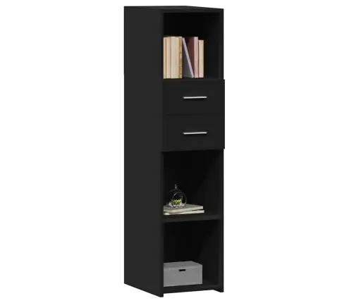 Komoda, Juodos Spalvos, 30X42,5X124cm Apdirbta Mediena