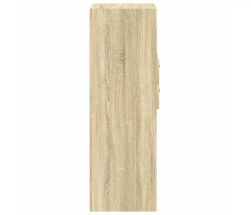 Augstais Skapītis, Koka Krāsa, 30X42,5X124Cm, Inženierijas Koks Vidaxl