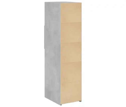 Augstais Skapītis Betonpelēks 30X42,5X124 Cm Inženierijas Koks Vidaxl