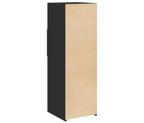 Augstais Skapītis, Melns, 40X42,5X124 Cm, Inženierijas Koks Vidaxl