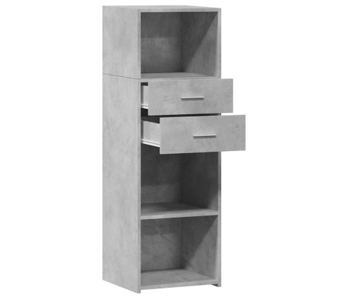 Augstais Skapītis Betonpelēks 40X42,5X124 Cm Inženierijas Koks Vidaxl