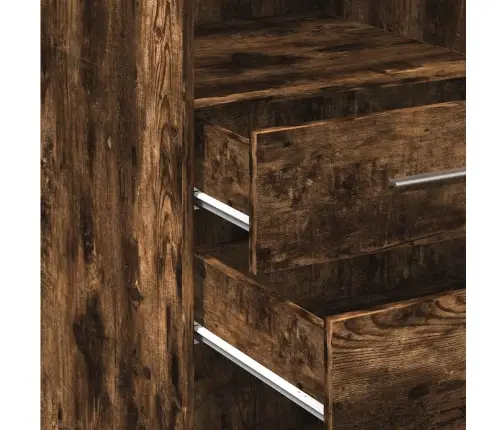 Augstais Skapītis, Koka Krāsa, 40X42,5X124Cm, Inženierijas Koks Vidaxl