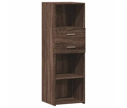 Augstais Skapītis Brūna Ozola 40X42,5X124 Cm Inženierijas Koks Vidaxl