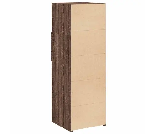 Augstais Skapītis Brūna Ozola 40X42,5X124 Cm Inženierijas Koks Vidaxl