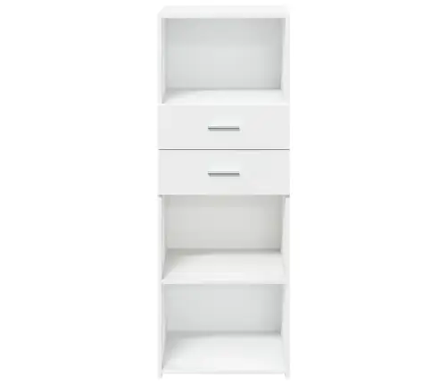 Kõrge Kapp, Valge, 45X42,5X124 cm Tehispuit