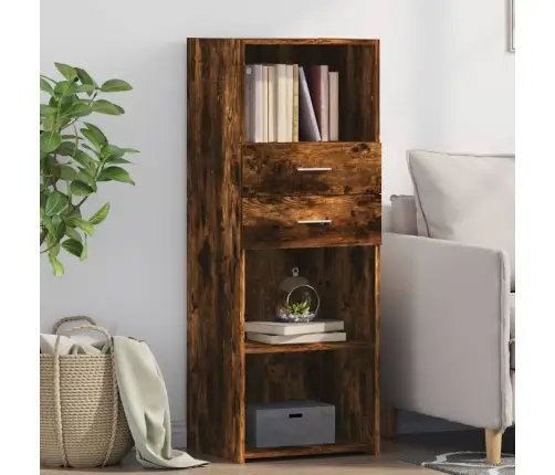 Augstais Skapītis, Koka Krāsa, 45X42,5X124Cm, Inženierijas Koks Vidaxl