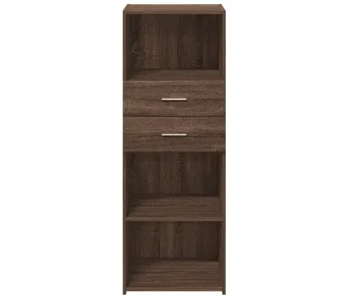 Augstais Skapītis Brūna Ozola 45X42,5X124Cm Inženierijas Koks Vidaxl
